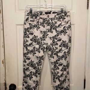 Floral work pants
